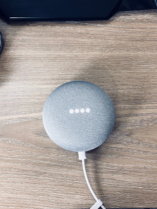 Pictured: Google Nest Mini (2nd generation) - The Smart Office Gamble: Is Convenience Worth the Risk?